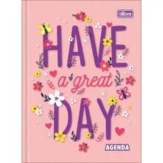 Agenda Costurada Diária 12,3 x 16,6 cm Pepper Permanente Feminina - Sortido