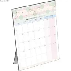 Calendário Planner de Mesa Soho 2027 Tilibra Mensal 13,8x19cm Decorado