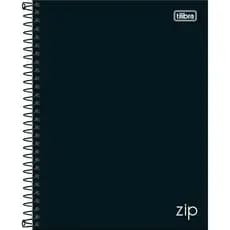 Caderno Espiral Universitário 1 Matéria Zip Preto Tilibra 80 Folhas – Capa Dura