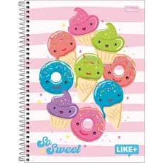 Caderno Espiral Universitário 10 Matérias Like+ Feminino Tilibra 200 Folhas – Capa Dura
