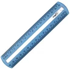 Régua Guia de Leitura Maxcril 15cm Acrílica com Destaque Visual Certificada INMETRO