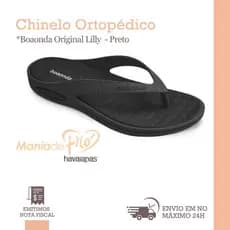 Chinelo Ortopédico Boaonda Original Lilly Anatômico Confortável MacioTamanho Especial Barato Esporão