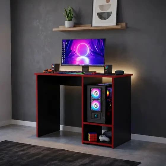Escrivaninha Gamer Mesa P/ Computador Ideal P/ Jogos Oliart