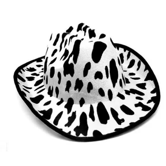 Chapéu Cowboy Vaca Country Masculino e Feminino Vaqueiro Fantasia Festas Branca e Preta