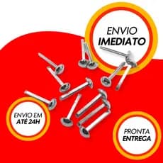Pacote de Colchetes C/60 Unidades de Metal Bailarina para Fixação 25MM Artesanato Cartonagem