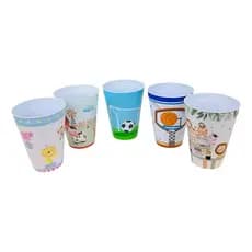 Kit 5 Copos Tema Infantil 400ml Festas  Lembrancinha
