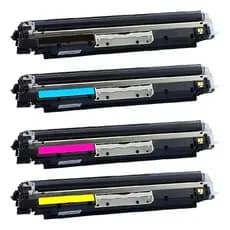 Kit 4 Toner Compatível HP CE310A | CE311A | CE312A | CE313A | Ollix