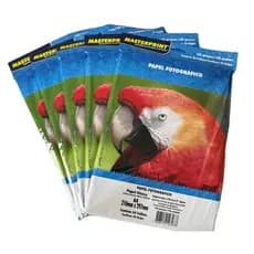 PAPEL FOTO MASTERPRINT 135G GLOSSY KIT 500 FOLHAS