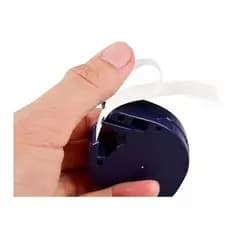 Kit com 6 fitas brancas- Rotulador Dymo Letratag plástica compatível 91331 91201