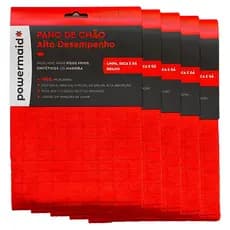 Kit 5 Pano Microfibra 50x70 Grande Limpeza Chão Carro Prato