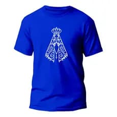 Camiseta Religiosa Nossa Senhora Camisa Católica 100%algodão