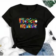 T-shirt Feminina Blusa Camiseta Profissão Educação Infantil