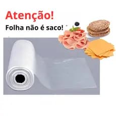 Bobina Rolo Picotada 30x40cm com 500 Folhas para Frios Queijos Plástico Transparente