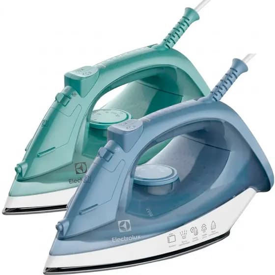 Ferro de Passar a Seco e Vapor Electrolux ESI10/ESI11 Efficient Base Antiaderente Vapor Vertical
