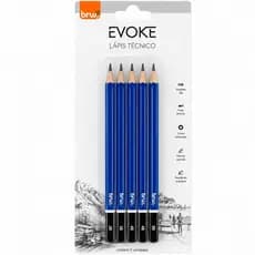 Kit Com Lápis Preto Para Desenhos Técnicos, Embalagem Com 5 Lápis Com Diferentes Graduações