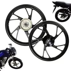 Roda Liga leve Pé de Galinha Titan 150 start 160 fan 150 Freio a Tambor Preta