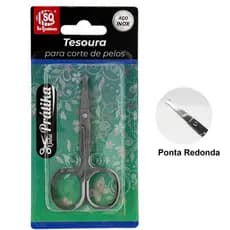 Tesoura de Ponta Redonda Pelos De Nariz Sobrancelhas Unha Cabelo Tesourinha Para pelos Internos
