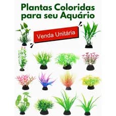 Planta Artificial para Decoração de Aquário de Peixe, Enfeite Para Peixes Ornamentais