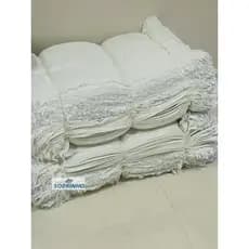 Pano De Chão Alvejado Branco  Kit Com 10 Peças .