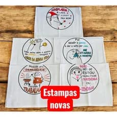 Pano De Prato Estampado Meme Bento Flork 10 Unidades