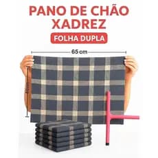 PANO DE CHAO MULTIUSO COZINHA GRANDE DUPLO XADREZ  ATACADO LIMPEZA