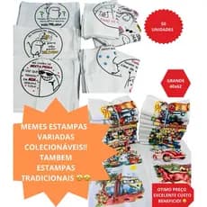 Pano de Prato estampado kit com 50 peças memes flork