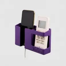 Kit com 2 ou 1 Suporte de Parede Adesivo Duplo para Celular Controle Universal TV Ar Condicionado