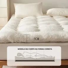 Protetor de Colchão Pillow Top Sherpa Macio 400 Fios Soft