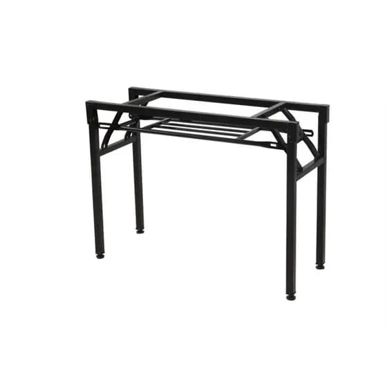Pernas de mesa dobráveis, sem tampo.BASE CONFECCIONADA EM METAL, DOBRAVEL