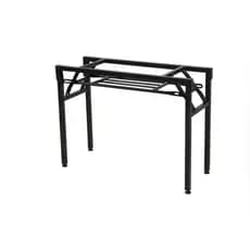 Pernas de mesa dobráveis, sem tampo.BASE CONFECCIONADA EM METAL, DOBRAVEL