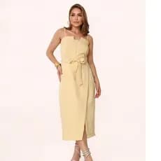 Miss Elk Vestido MIDI Alfaiataria Lançamento Moda Feminina COD 130