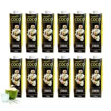 Água De Coco Quadrado 12 Caixas de 1 Litro Original Envio Imediato Pronta Entrega