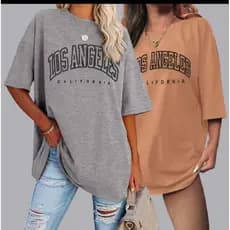 Camisetas Oversizid Manga Curta Los Angeles Academia Musculação Caminhada Envio Imediato