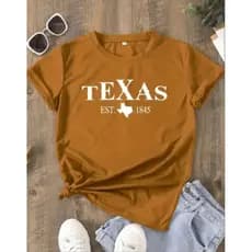 Camiseta Feminina Country Texas Blusinha T-Shirt Envio Imediato