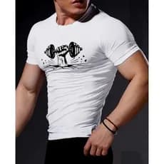 Camisa Masculina Academia Barra Treino musculação Algodão