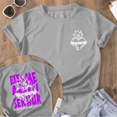 Camiseta Unissex Cristã "EIS ME AQUI SENHOR" Camisa 100% Algodão Envio Imediato