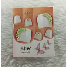Kit 20 Joias de Unhas Decoradas Nail Art Pedras Adesivos Manicure