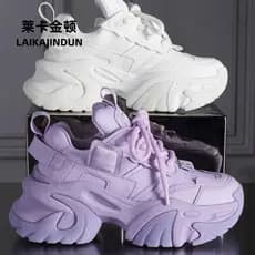 Lycra Kington Tênis Casual Kington Tênis Casual Lycra Kington Tênis de Moda Feminino de Altura Tudo em Altura Pequenos Sapatos de Papai