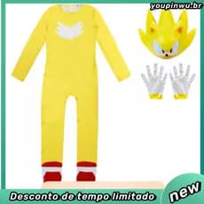 Roupas De Halloween Para Crianças Brincam De Brincar De anime Fantasias Sonic Macacão