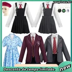 Saia Uniforme De Casaco Para Meninas Da Escola De Halloween Roald Dahl ^ S Matilda Cosplay