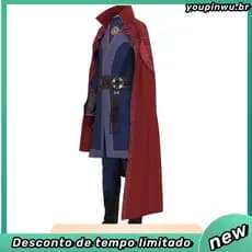 Doutor Estranho Cosplay Traje Steve Adulto Crianças Macacão Casaco Manto Super-Herói Presente De Halloween