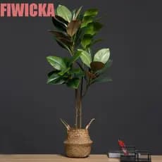 Planta De Magnólia Artificial A , Grande Ramo De Árvore Simulado Com 2 Garfos , Plantas Artificiais De 110 Cm