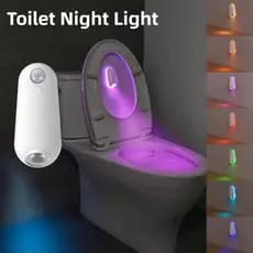 Luz Noturna Para Banheiro A , Inteligente Com Sensor De Movimento , Lâmpada Vaso Sanitário À Prova D'água 3.7V5