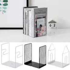 Suportes Para Livros De Metal  , Suporte Simples E Resistente Antiderrapante Documentos Com Economia De Espaço