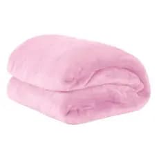 PROMOÇÃO MANTA SOFT CASAL PADRÃO ROSA IMPERDÍVEL