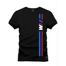 Camiseta BMW M3 Faixa  100% Algodão  Linha Premium