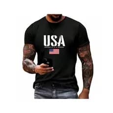 Camisa, Blusa, Camiseta Masculina USA EUA Basíca Lançamento Casual 100% Algodão