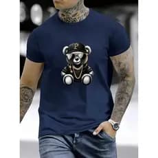 Camiseta Masculina Estampada URSO BOY´s  Blusa 100% Algodão