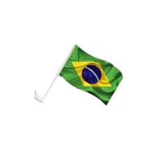 25 Hastes Com Bandeira para Carro PRETO - Leka Plas