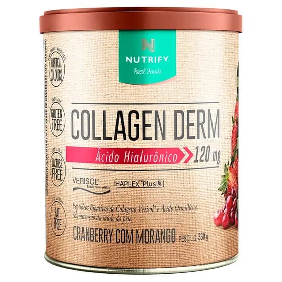 Collagen Derm 330g Nutrify - Colágeno Verisol Com Ácido Hialurônico